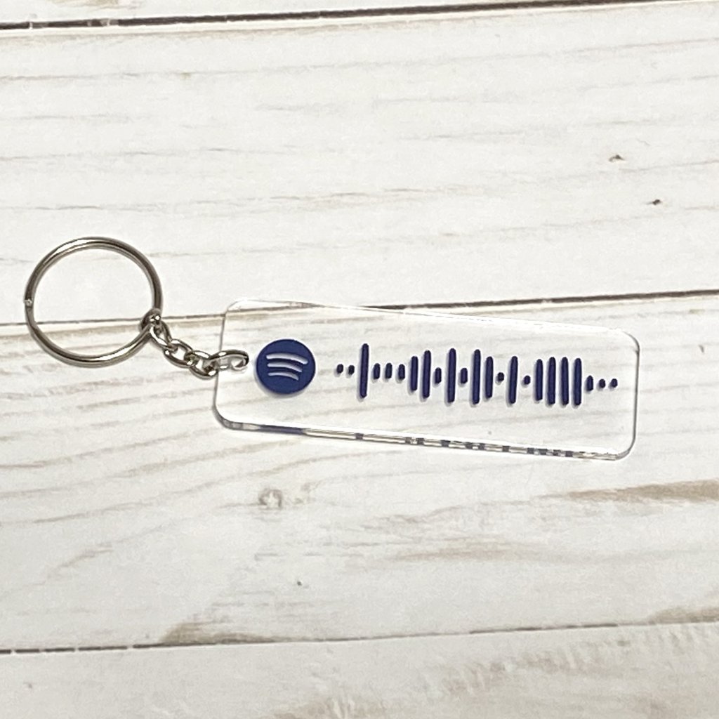 Custom Spotify Code Keychain
